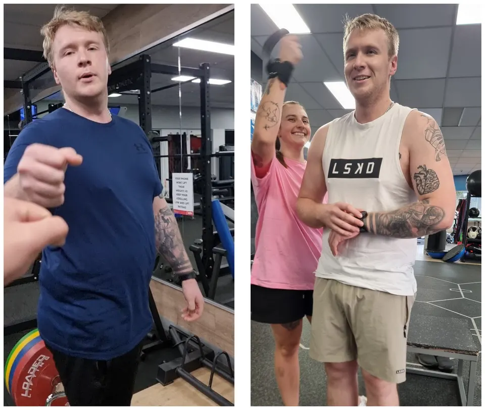 David, before and after