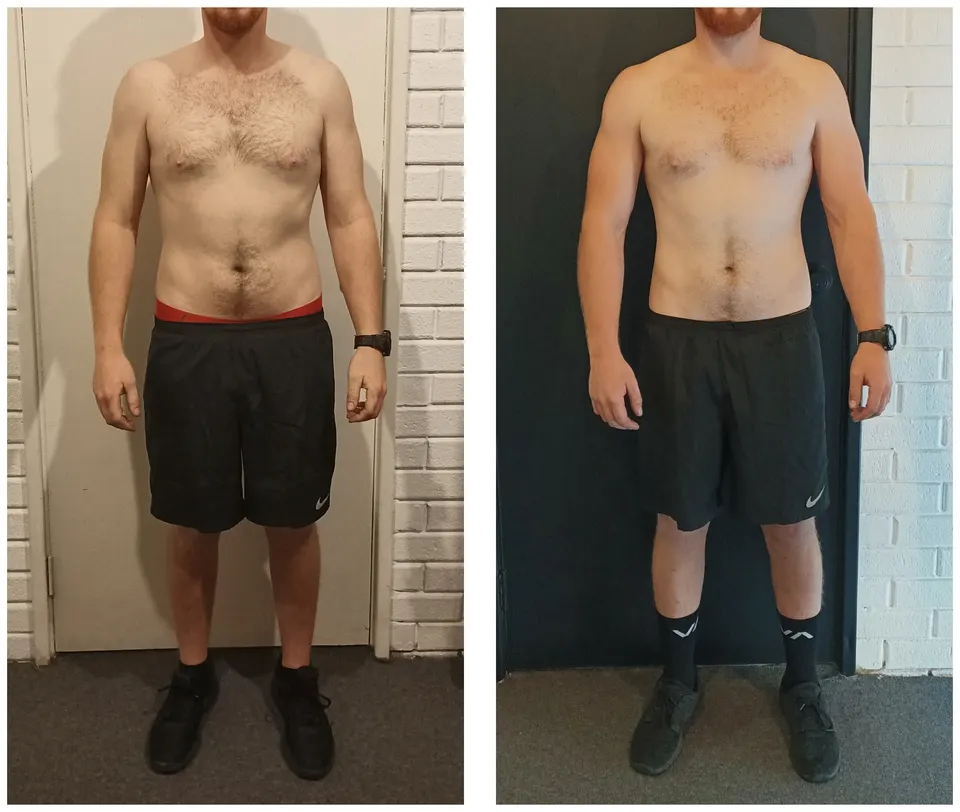 Jay, before and after